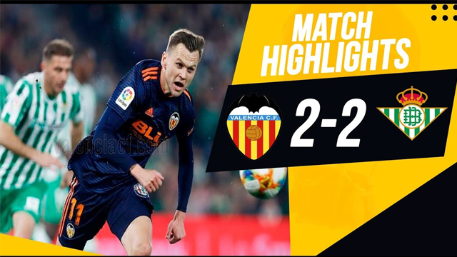 Sestřih: Valencia vs Real Betis 7.2.2019